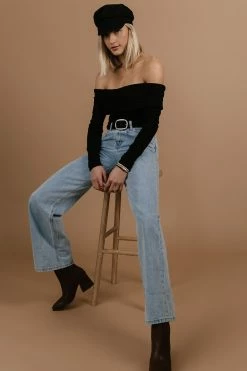 SINA Claire Top In Black - FINAL SALE