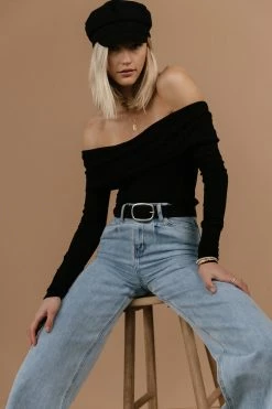 SINA Claire Top In Black - FINAL SALE