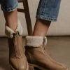 FREE SOUL/MIRACLE MILE Evangeline Zip Boots In Taupe - FINAL SALE