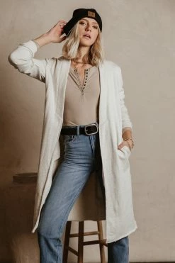 WORUI Suni Duster Cardigan In Olive - FINAL SALE