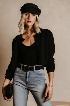 SINA Sweaters Leonie Set In Black - FINAL SALE