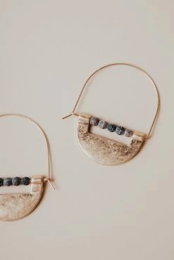 JOYFUL JEWELRY Tabitha Earrings In Gray Marble - FINAL SALE
