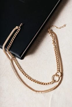 Joyful Jewelry Collins Layered Necklace In Gold