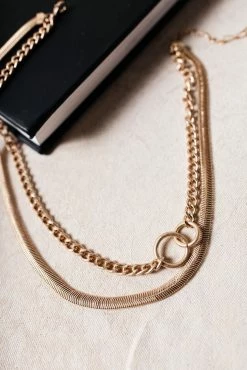 Joyful Jewelry Collins Layered Necklace In Gold