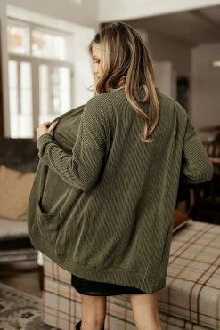 Tres Bien Kaylane Cardigan In Oatmeal - FINAL SALE