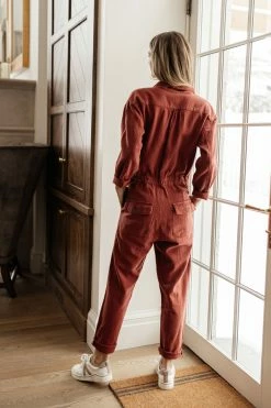 SINA Ellwood Jumpsuit In Rust - FINAL SALE