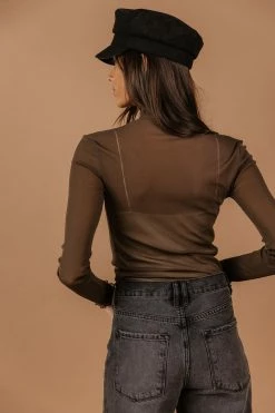 Flash Sale 💯 HEM&THREAD Eliana Layering Top In Mocha - FINAL SALE 👏 10 HEM&THREAD Eliana Layering Top In Mocha - FINAL SALE