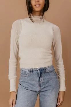 New ⭐ Sweaters Vero Moda Nadine Sweater Vest In Ivory 🎉 12 Sweaters Vero Moda Nadine Sweater Vest In Ivory