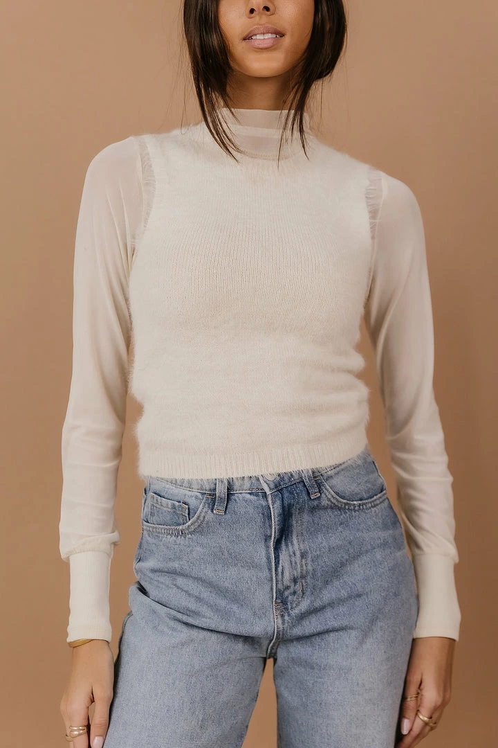 New ⭐ Sweaters Vero Moda Nadine Sweater Vest In Ivory 🎉 3 Sweaters Vero Moda Nadine Sweater Vest In Ivory