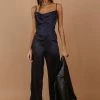 LUSH CLOTHING Agna Jumpsuit In Navy - FINAL SALE