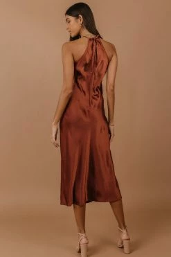 Discount π₯° DRESS FORUM Brynn Midi π Dress In Rust - FINAL SALE π 7 DRESS FORUM Brynn Midi Dress In Rust - FINAL SALE
