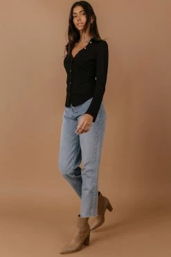 CRESCENT Lucine Button Down Top - FINAL SALE