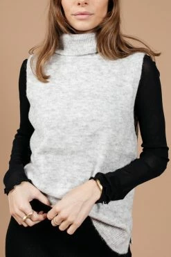 Vero Moda Lia Sweater Vest In Olive - FINAL SALE Tops