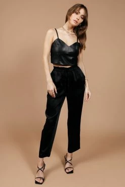 SKIES ARE BLUE Mira Satin Pants - FINAL SALE