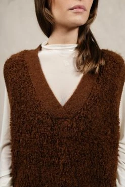 Tops Vero Moda Lucia Sweater Vest In Ivory