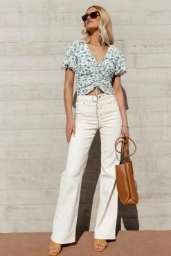 LUSH CLOTHING April Floral Blouse- FINAL SALE