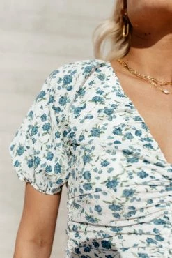 LUSH CLOTHING April Floral Blouse- FINAL SALE