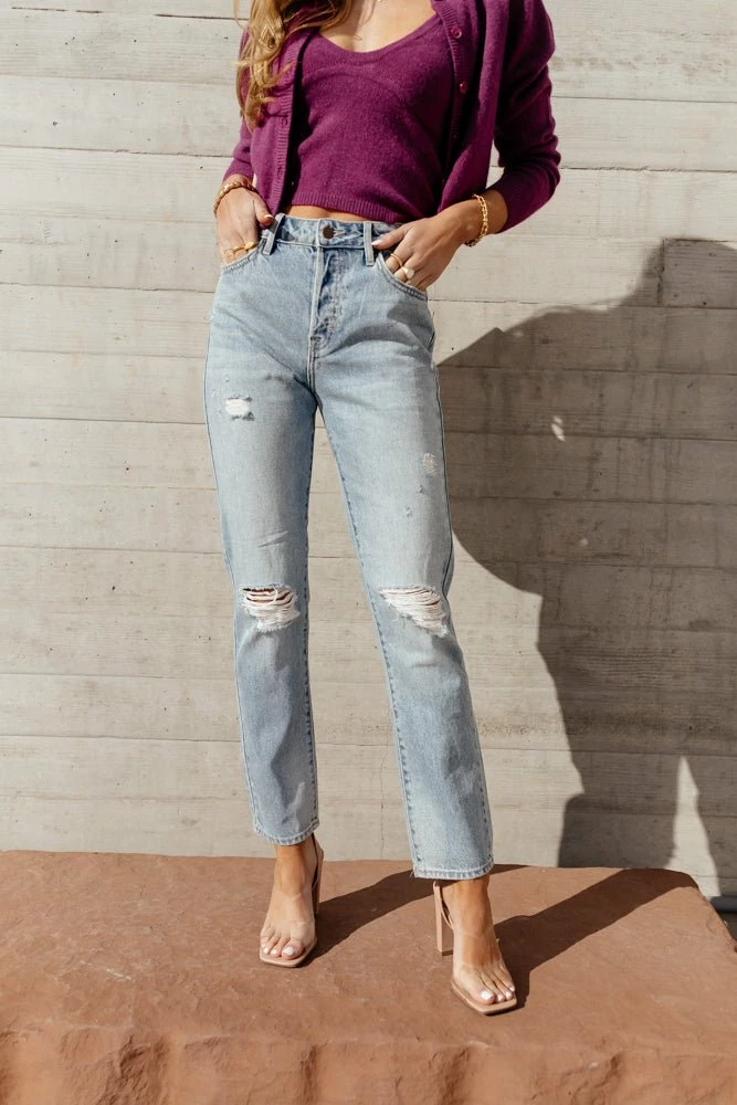 Coupon ๐ DENIM ONE New Arrivals Adriana Straight Leg Denim In Light Wash โ 4 DENIM ONE New Arrivals Adriana Straight Leg Denim In Light Wash