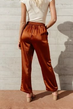 SKIES ARE BLUE Adalene Satin Pants - FINAL SALE