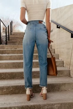 Buy ❤️ KANCAN Bohme Maureen Mom 👖 Jeans In Medium Wash - FINAL SALE 👏 9 KANCAN Bohme Maureen Mom Jeans In Medium Wash - FINAL SALE