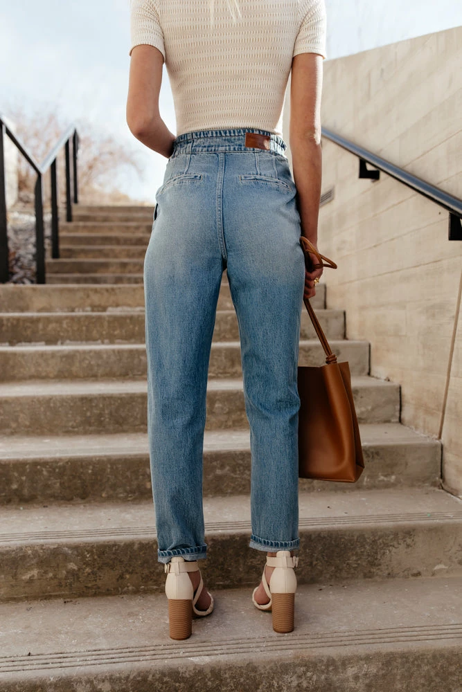 Buy ❤️ KANCAN Bohme Maureen Mom 👖 Jeans In Medium Wash - FINAL SALE 👏 5 KANCAN Bohme Maureen Mom Jeans In Medium Wash - FINAL SALE