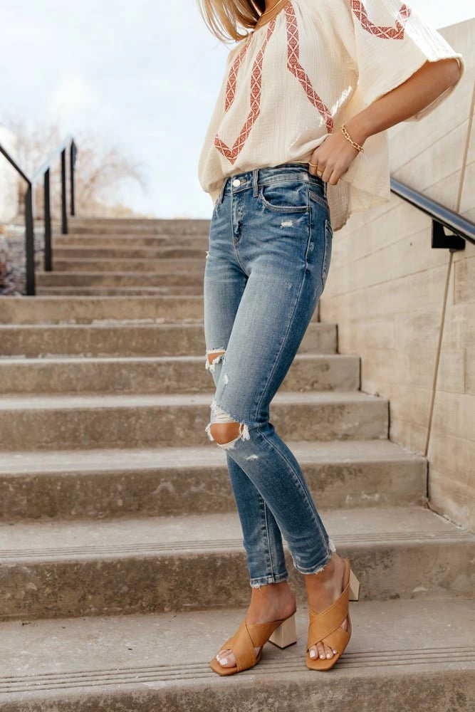 Brand new โค๏ธ PLASTIC Margot Distressed Skinny Denim - FINAL SALE ๐ Jeans โ 6 PLASTIC Margot Distressed Skinny Denim - FINAL SALE Jeans