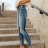 PLASTIC Margot Distressed Skinny Denim - FINAL SALE Jeans