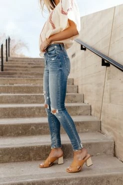 PLASTIC Margot Distressed Skinny Denim - FINAL SALE Jeans