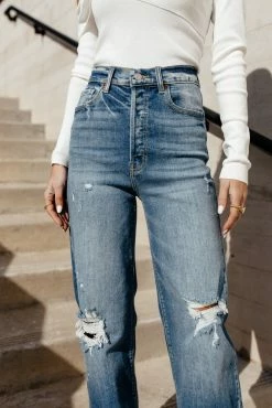 CELLO JEANS Lynette High Rise Straight Leg Jeans - FINAL SALE