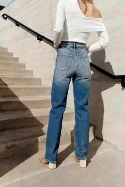 CELLO JEANS Lynette High Rise Straight Leg Jeans - FINAL SALE