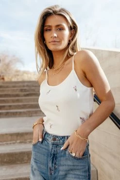 Tops Vero Moda Jeanette Tank Top In White - FINAL SALE