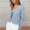 Vero Moda Jeanette Cardigan In Blue - FINAL SALE Sweaters