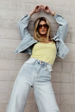 BLU PEPPER Sabine Tank In Yellow - FINAL SALE