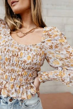 DRESS FORUM Corynn Cropped Blouse - FINAL SALE