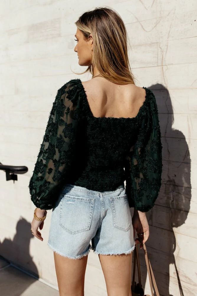 Budget βοΈ &MERCI Penny Blouse In Hunter Green- FINAL SALE π 6 &MERCI Penny Blouse In Hunter Green- FINAL SALE