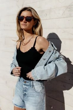 BLU PEPPER Sabine Tank In Black - FINAL SALE