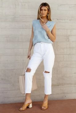 SINA Rudie Sweater Vest In Blue