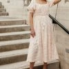 MOON RIVER Livie Midi Dress In Pink - FINAL SALE