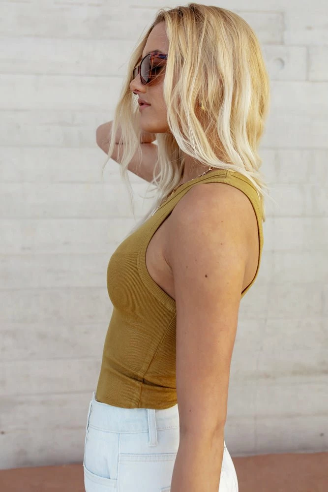 Discount ๐ WORUI Kendall Tank In Olive - FINAL SALE Tops ๐ฅ 4 WORUI Kendall Tank In Olive - FINAL SALE Tops