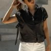 Maize Brittany Top In Black - FINAL SALE