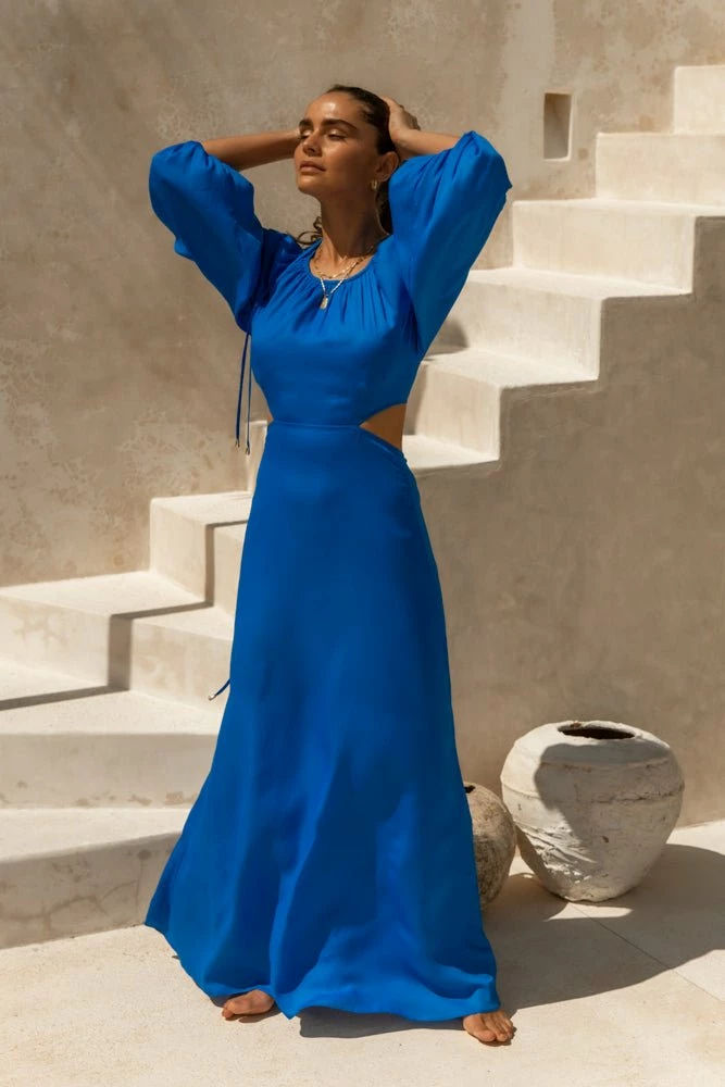 Best reviews of π₯° WORUI Caroline Maxi π Dress In Blue π Dresses 𧨠3 WORUI Caroline Maxi Dress In Blue Dresses
