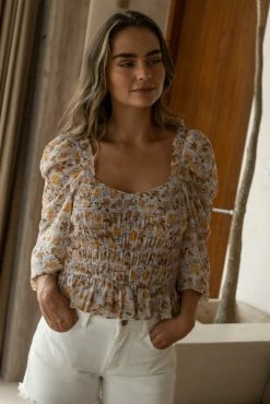 DRESS FORUM Corynn Cropped Blouse - FINAL SALE
