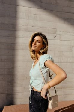 New ⭐ GINGER G Dixie Cropped Top In Mint - FINAL SALE Tops 👍 9 GINGER G Dixie Cropped Top In Mint - FINAL SALE Tops