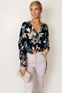 DRESS FORUM Ethelyn Wrap Top - FINAL SALE