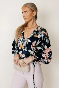 New ⌛ DRESS FORUM Ethelyn Wrap Top - FINAL SALE ✨ 10 DRESS FORUM Ethelyn Wrap Top - FINAL SALE