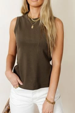 WORUI Kirby Tank In Olive - FINAL SALE