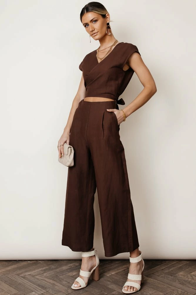 Hot Sale β¨ SINA Lua Wrap Jumpsuit In Tan - FINAL SALE π 8 SINA Lua Wrap Jumpsuit In Tan - FINAL SALE
