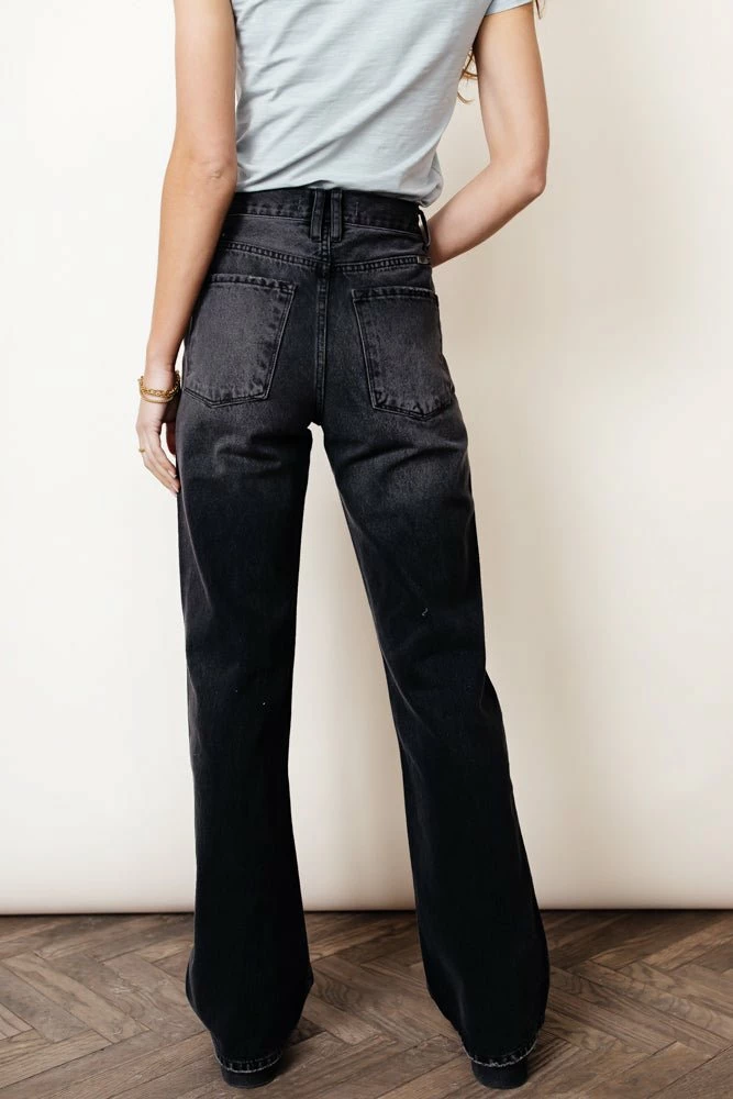 Promo 🥰 KANCAN Skyscraper Wide Leg Denim In Dark Grey - FINAL SALE 👖 Jeans ❤️ 6 KANCAN Skyscraper Wide Leg Denim In Dark Grey - FINAL SALE Jeans