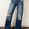KANCAN Skyscraper Wide Leg Denim In Medium Wash - FINAL SALE