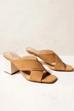 FREE SOUL/MIRACLE MILE Jade Heels In Tan Shoes
